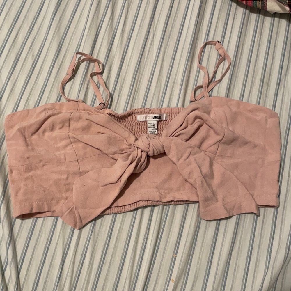 pink top “amuse society”